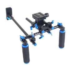 YELANGU D3 Double Handle DSLR Rig Shoulder Mount Rig Stabilizer Gimbal for DSLR Camera and Camcorder