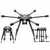 Unassembled Lji ZD850 Z6 Plus 850mm Umbrella Carbon Fiber Folding 6-Axis Hexacopter Frame with Landing Gear