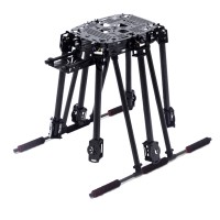 Unassembled Lji ZD850 Z6 Plus 850mm Umbrella Carbon Fiber Folding 6-Axis Hexacopter Frame with Landing Gear