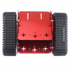 Open Source Red Tracked Robot Chassis Track Tank Chassis Unfinished 7.5kg Load Capacity for 51 MCU 