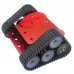 Assembled TZTROT-6 Red Tracked Vehicle Tank Chassis Crawler Remote Control Robot Car with DC Motor for Arduino