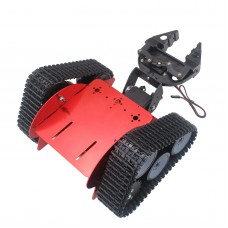 Assembled TZTROT-6 Tracked Vehicle Tank Chassis Crawler Robot Car+2DOF Mechanical Claw+Motor+Servo for Arduino