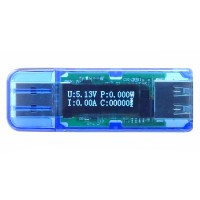 White Digital Screen 4 Bit Color OLED USB2.0 Meter Detector Voltmeter Current Power Capacity Tester