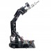 6DOF Robot Mechanical Arm 3D Rotating Mechanical Arm Full Metal Structure Bracket - Black