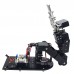 6DOF Robot Mechanical Arm 3D Rotating Mechanical Arm Full Metal Structure Bracket - Black