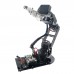 6DOF Robot Mechanical Arm 3D Rotating Mechanical Arm Full Metal Structure Bracket - Black