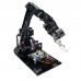 6DOF Robot Mechanical Arm 3D Rotating Mechanical Arm Full Metal Structure Bracket - Black