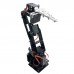Arduino Robot 6 DOF Aluminium Clamp Claw Mount kit Mechanical Robotic Arm with Metal Servo Horn
