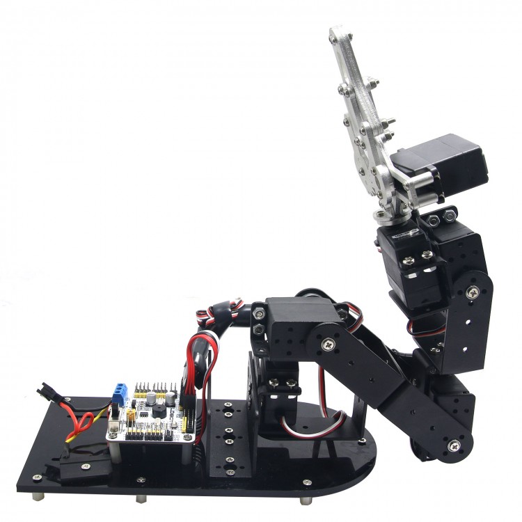 6 DOF Mechanical Robot Arm 3D Rotating Mechanical Arm Robit Kit & 32 CH