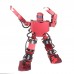 16DOF Robo-Soul H3s Biped Robtic Two-Legged Human Robot Aluminum Frame Kit with Helmet Head Hood - Red