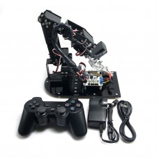 Assembled 6 DOF Mechanical Robot 3D Rotating Arm Full Metal Structure Bracket & LD-1501 Servo & Controller