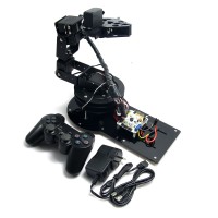Assembled 6 DOF Full Set Mechanical Arm with Clamp Claw Rotating Mechanical Robot with Servos & Controller