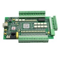 4 Axis USBCNC Mach3 Stepper Motor Controller Motion Card 0-10V Breakout Board Interface Adapter for CNC Milling Machine