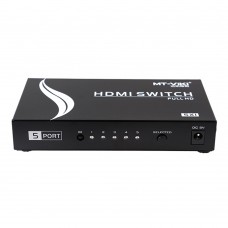 Mt-Viki MT-SW501MH HDMI HD Switcher 5 In 1 Out 3D 1080P 5X1 HDMI Switch for HDTV Projector