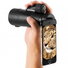 EK8510 Portable Waterproof Monocular HD 10x42MM Wildlife Viewing Night Vision Telescope for Android iOS Smartphone