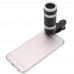 8x18 Magnification Monocular Telescope 1000m External Lens with Clip for Smartphone