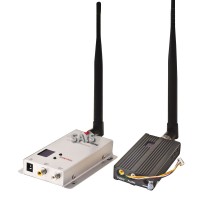 Encryption Type 1.2 1.3G 2500mW 8CH Wireless Audio Video AV Transmitter Receiver Transceiver Telemetry Set