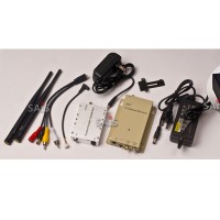 1.2GHz 4W Wireless Audio Video AV Transmitter Receiver Transceiver Telemetry Set for FPV