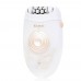 Kemei 3076 2 in 1 Epilator Hair Removal Exfoliating Electric Grinding Foot Combo Rechargeable Women Shaver