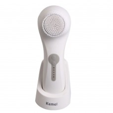 Kemei Rechargeable Face Brush Cleaner Electric Limpiador Massager Skin Beauty Brush Facial Pore Cleaning
