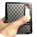 Windproof Cigarette Case Box with USB Lighter Electronic Recharable Lighter for 15pcs