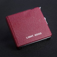 Metal Cigarette Case Automatic Ejection Automatic Flip Box with Windproof Lighter for 20pcs