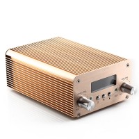 T10B 2W 10W Audio Wireless Bluetooth FM Transmitter Broadcast Radio Station 87-108Mhz + Power Supply for Car-Gold