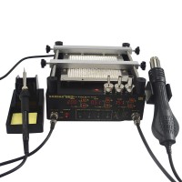 Gordak 863 Hot Air Heat Gun BGA Rework Solder Station + Electric Soldering Iron + Preheating Station