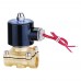 2W-200-20 DC12V 3/4 Inch Brass Electric Solenoid Valve for Water Air Fuels  