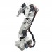 Aluminium Robot 6 DOF Arm Clamp Claw Mount Kit Mechanical Robotic Arm for Arduino-Silver