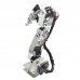 Arduino Robot 6 DOF Aluminium Clamp Claw Mount Kit Mechanical Robotic Arm & 6pcs Servos & Metal Servo Horn-Silver