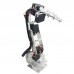 Assembled 6 DOF Aluminium Mechanical Robotic Arm with Clamp Claw & LD-1501 Servos & 32CH Controller for Arduino-Silver