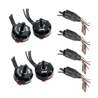 Emax RS2205 2600KV Racing Edition Motor with Simonk 12A ESC for FPV QVA250 Quadcopter Multicopter - 4 Pack
