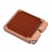 TOP240T Copper Water Cooling Radiator 120 Computer Water Cooler Heatsink for PC CPU  