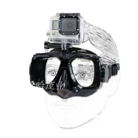 Dive Snorkel Diving Mask Swimming Goggles Tempered Glasses for Gopro Hero 3+ 4 Action Camera