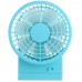 USB Fan Cooler Destop Two-Bladed Fan Rechargeable Strong Wind for Home School Office