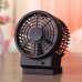 USB Fan Cooler Destop Two-Bladed Fan Rechargeable Strong Wind for Home School Office