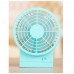 USB Fan Cooler Destop Two-Bladed Fan Rechargeable Strong Wind for Home School Office