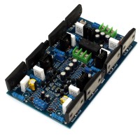 Power Amplifier Board 2SA1494 2SC3858 Dual Channel Amp 300W+300W for DIY