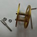 Aluminum Alloy Bearing Wheel for Tank Tracks Crawler Caterpillar Chassis Car Toy-Gold 2-Pack