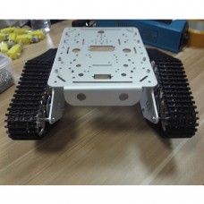 Tank Chassis Track Caterpillar Car Chassis Plastic Tracked Crawler Robotic Toy for Robot Arduino DIY T300