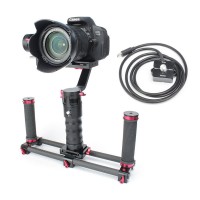 Handle Stabilizer 3-Axis Brushless Gimbal DS1 + Two Handheld + Quick-Release + Thumb Controller for Camera