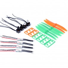 3100KV Motor ESC Prop Power Combo Set is for 200mm Mirco Racer F1306 Drone Multicopter   