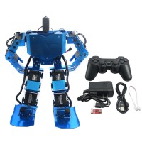 Blue 17DOF Robo-Soul H3.0 Biped Robtic Humanoid Robot Aluminum Frame Full Kit w/17pcs Servo + Controller