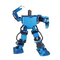 Blue 17DOF Robo-Soul H3.0 Biped Robotics Two-Legged Human Robot Aluminum Frame Kit Only No Servos