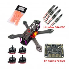 Reptile-Martian 220mm Carbon Fiber Quadcopter with RS2205 Motor & Littlebee 30A ESC & SP Racing F3 EVO & 5045 Propeller FPV