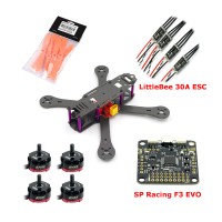 Reptile-X4R 250mm Carbon Fiber Quadcopter with RS2205 Motor & SP Racing F3 EVO & LittleBee 30A ESC & 6040 Prop for FPV