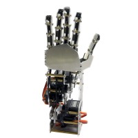 5DOF Humanoid Five Fingers Metal Manipulator Arm Left Hand with A0090 Servos for Robot DIY   