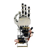 5DOF Humanoid Five Fingers Metal Manipulator Arm Right Hand with A0090 Servos for Robot DIY   