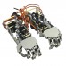 5DOF Humanoid Five Fingers Metal Manipulator Arm Left Hand+Right Hand with A0090 Servos for Robot DIY  